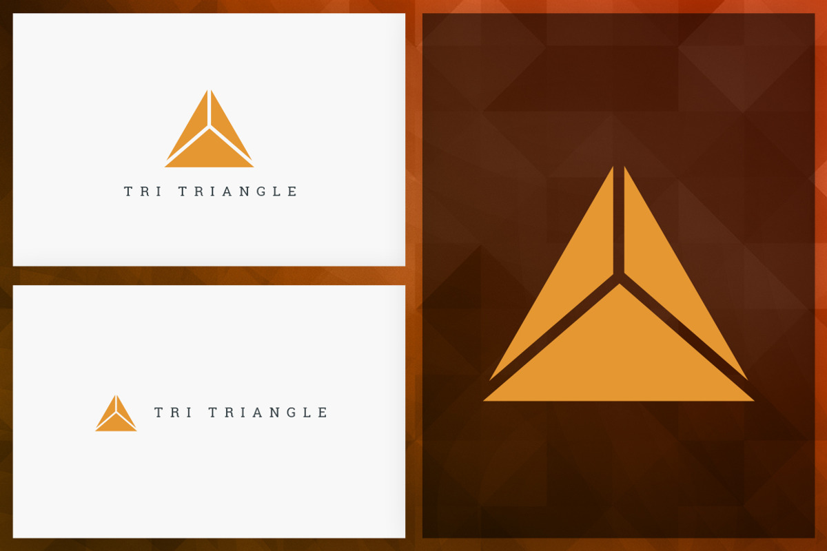 20 Triangle Logos - Filled edition, a Branding & Logo Template by VP Fonts (Photo 3 of 21)