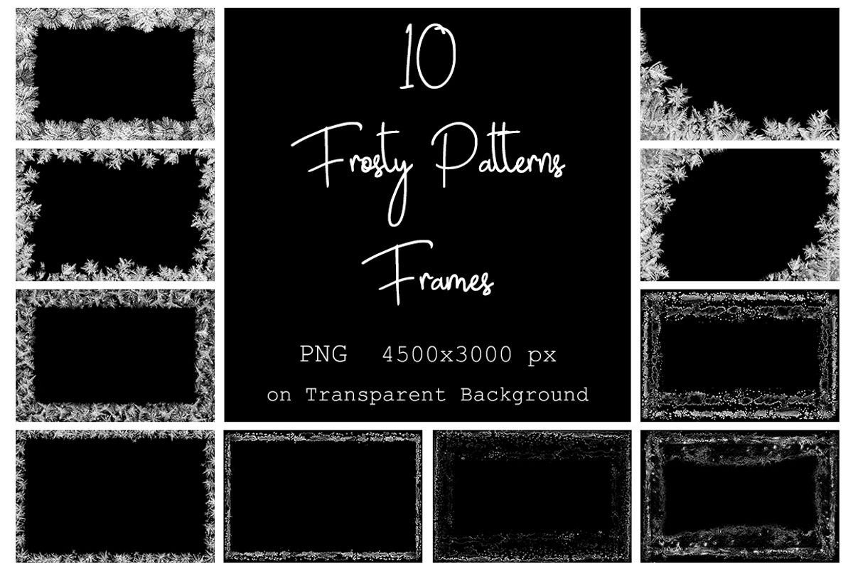 35 PNG Frosty Pattern Overlays, a Texture Graphic by LovePhotoMoment (Photo 11 of 11)