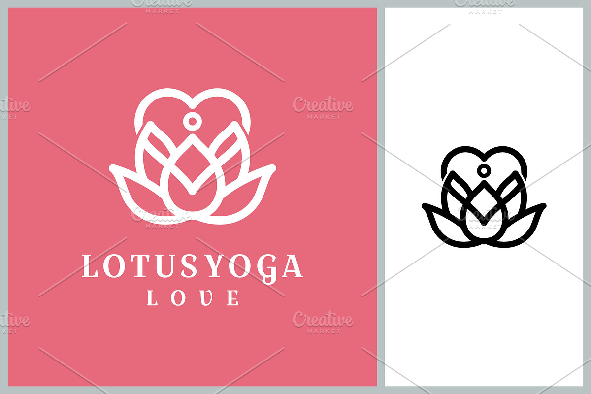 lotus yoga love Logo, a Branding & Logo Template by Atlantis X Nurman Arbai (Photo 1 of 2)