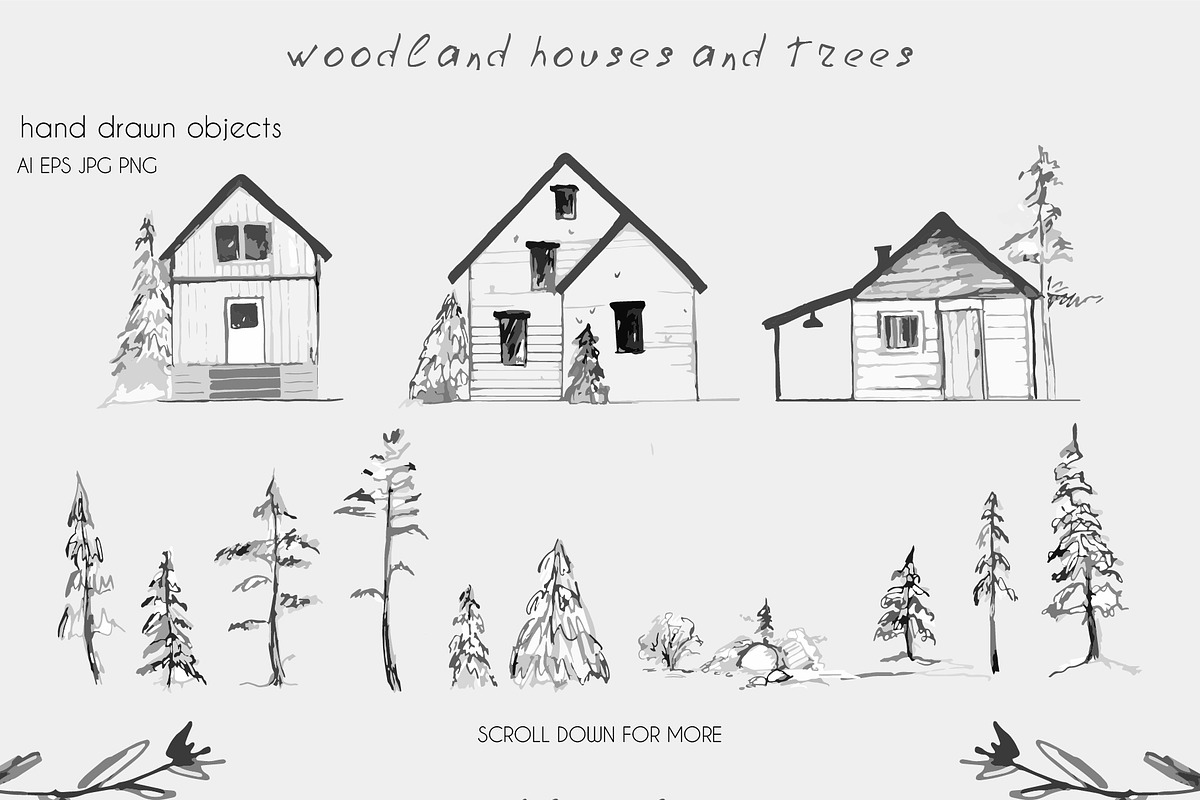 Forest foliage pattern collection, a Pattern Graphic by Cozy pattern shop (Photo 7 of 9)