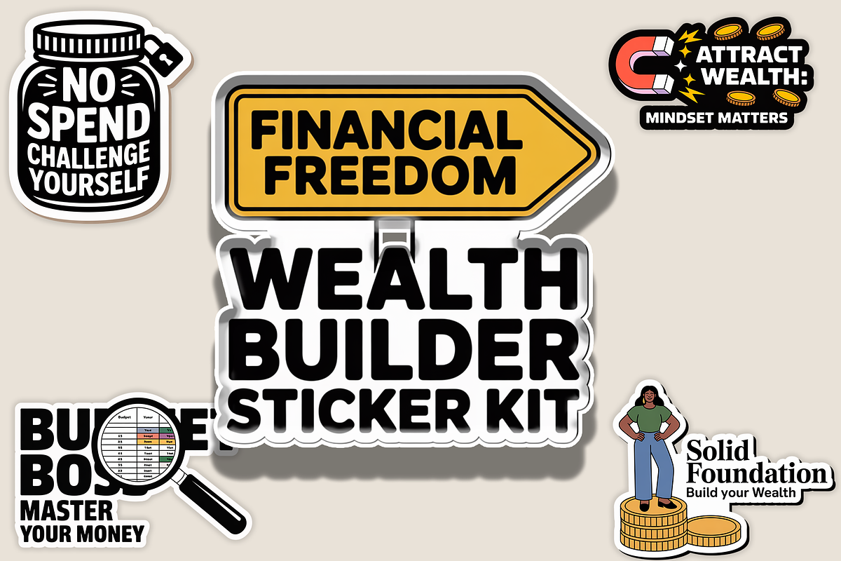 Financial Budget Digital Stickers, an Object Graphic by Jakayla Digital Co (Photo 1 of 5)