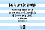 KG A Little Spark, a Script Font by Kimberly Geswein Fonts (Thumbnail 3 of 3)