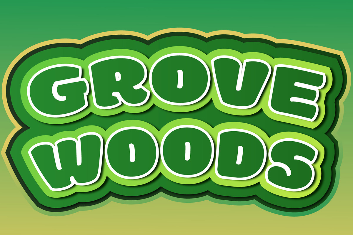 Grove Woods Text Effect Design, a Layer Style Add-On by CreativeShaper (Photo 3 of 3)