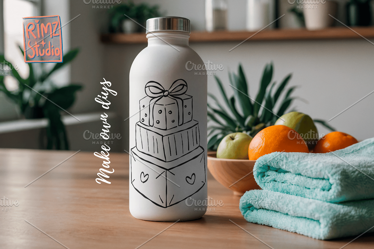 Hand-Drawn Christmas GIFT BOX SVG, an Object Illustration by RimzStudio (Photo 7 of 8)