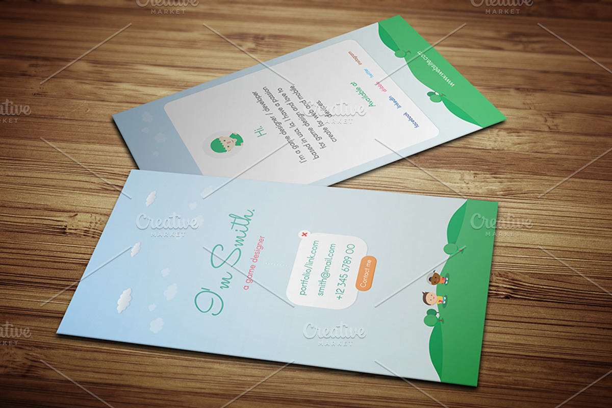 Game Designer Business Card, a Business Card Template by Awns Creators (Photo 4 of 5)