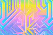 Hologram vector pattern pack, a Pattern Graphic by Gudiny (Thumbnail 4 of 13)