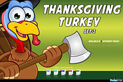 Thanksgiving Turkey – Set 2, an Animal Illustration by DesignWolf (Thumbnail 1 of 2)