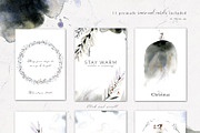 Vague Christmas Watercolor & Ink Set, an Animal Illustration by Bibela (Thumbnail 13 of 14)