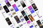 Social Network Mobile UI Kit, an UI Kit Template by flr.24 (Thumbnail 2 of 2)
