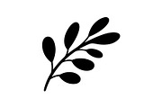 Botanical Leaf Silhouette Bundle, an Illustration by Creativeshirt (Thumbnail 30 of 51)