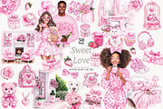 Sweet Love Valentine Clipart, a Person Illustration by GlamArtZhanna (Thumbnail 1 of 8)