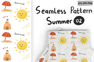 Summer seamless pattern Vol 02