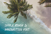 Water Brush Rough Font, a Font by Deeezy (Thumbnail 2 of 5)