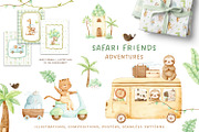 Safari Friends, adventures animals, an Animal Illustration by polikarpovaart (Thumbnail 1 of 24)