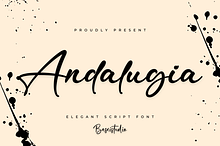 Andalugia Elegant Script Font