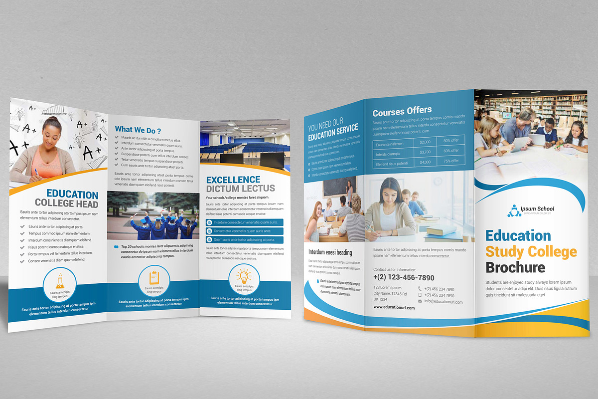 Education College Trifold V3, a Brochure Template by JanySultana (Photo 2 of 10)