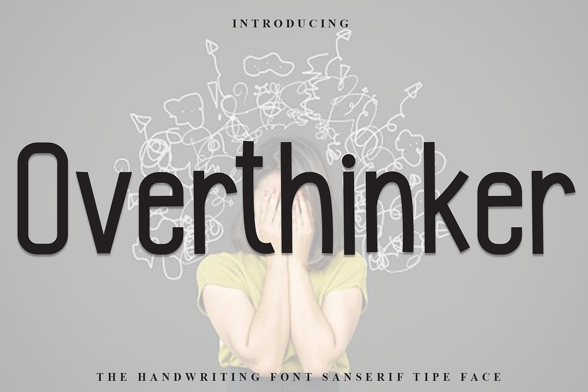 Overthinker, a Script Font by InermediaSTUDIO (Photo 1 of 8)