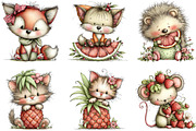 Whimsical Animals with Fruits, an Animal Illustration by fashionaddict (Thumbnail 5 of 7)