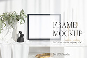 Black Photo Frame 4x3 Mockup, a Product Mockup by PawMockups (Thumbnail 1 of 8)