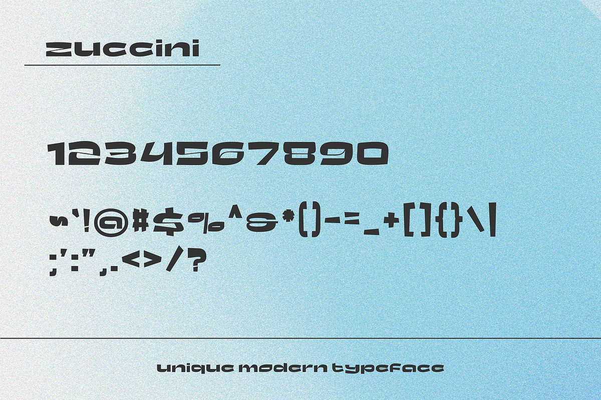 Zuccini - Unique Modern Typeface, a Sans Serif Font by HipFonts (Photo 7 of 10)
