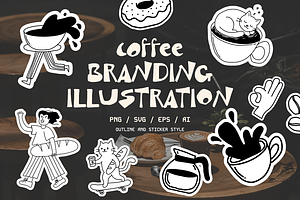 Coffee Branding Illustrations