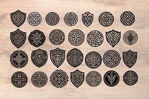 100 Celtic Knot Viking Brushstamp