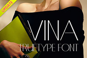VINA TrueType Font, a Sans Serif Font by alphadesign (Thumbnail 1 of 4)