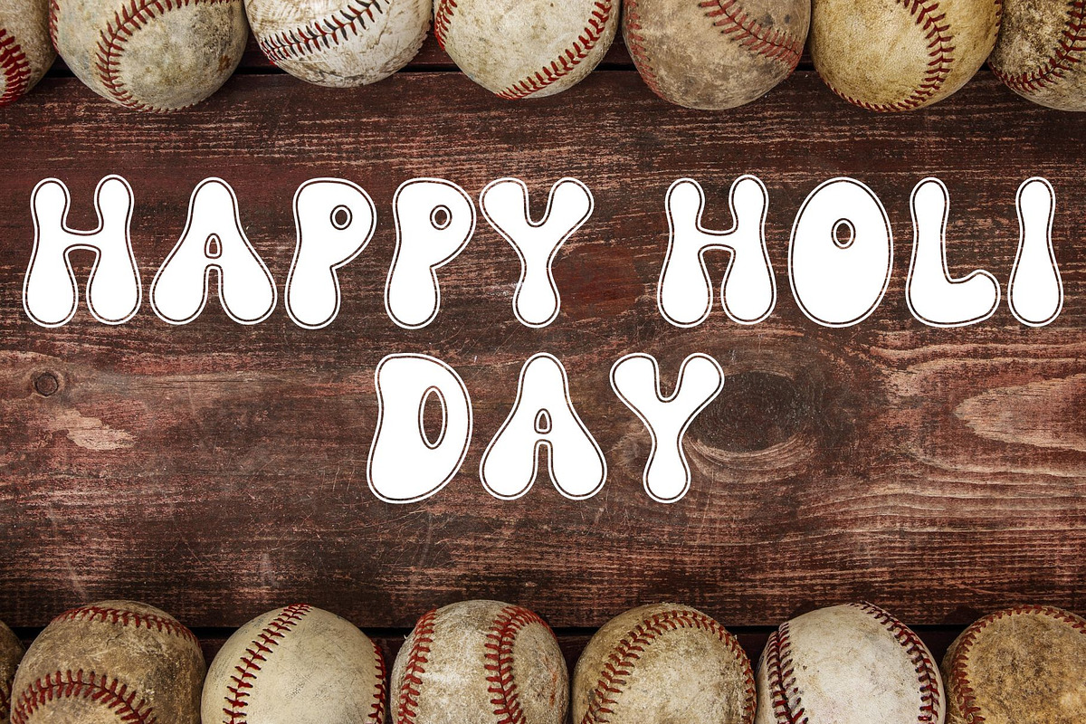 Groovy Baseball is a Groovy font, a Handwritten Font by Brown Cupple (Photo 5 of 10)