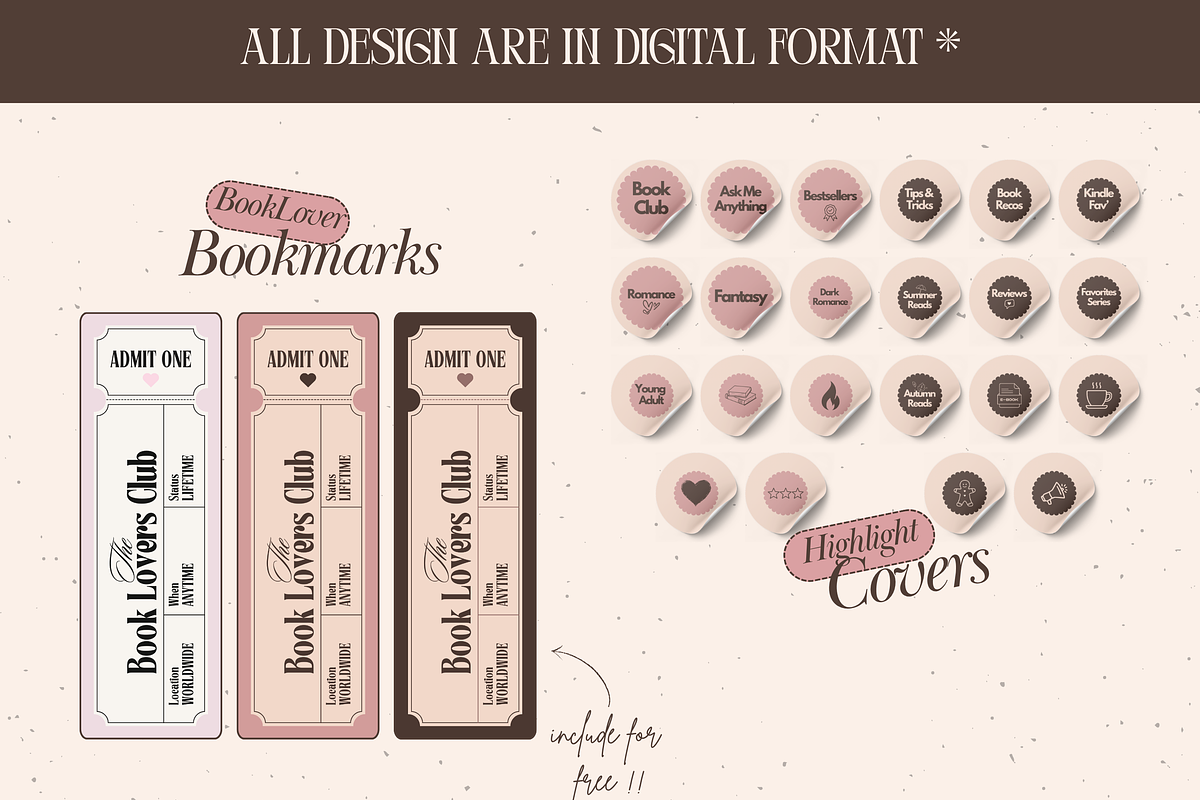 Bookstagram Coquette Template, a Social Media Template by PixelBloomClub (Photo 5 of 8)