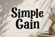 Simple Gain Vintage Display Font