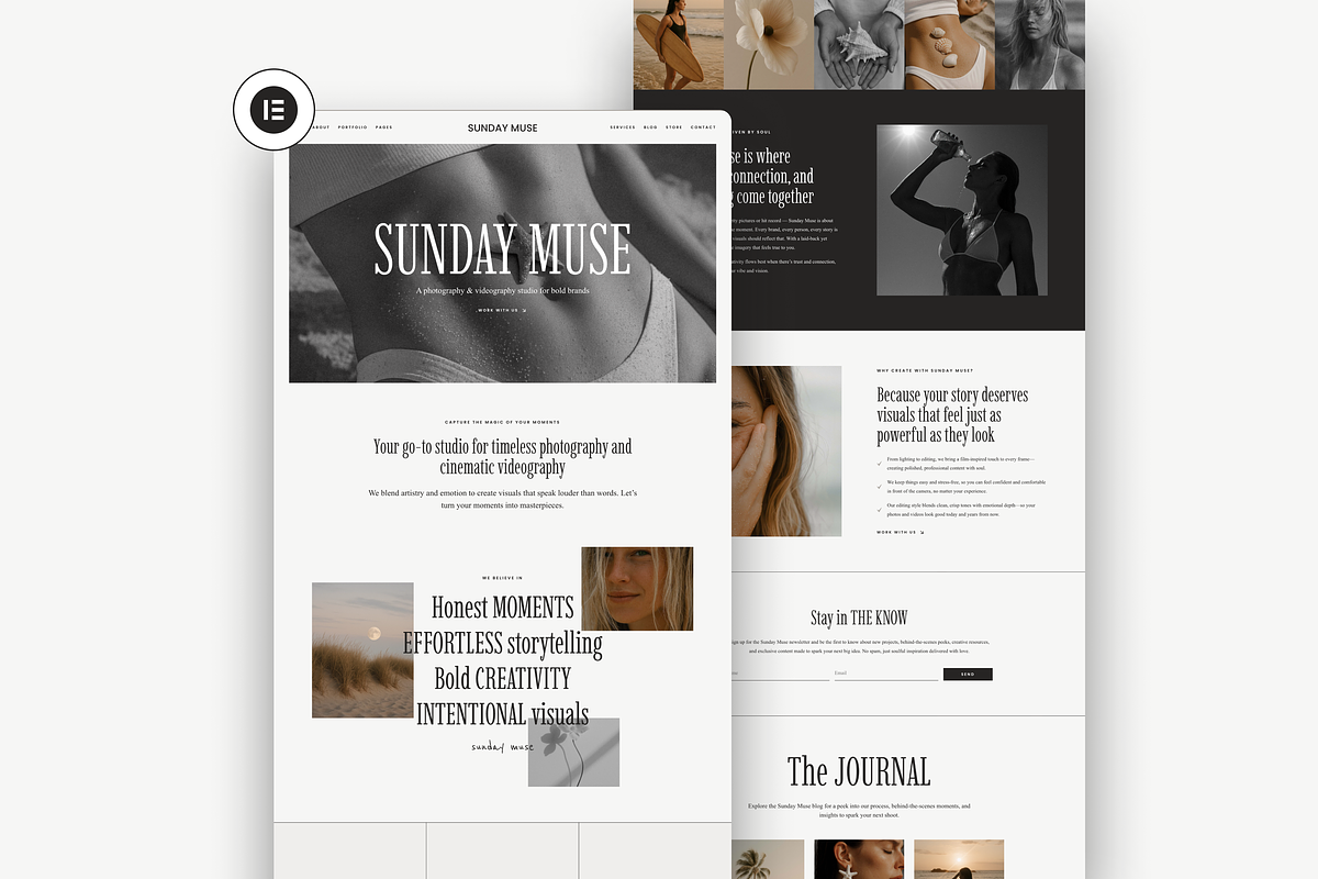 Sunday Muse Wordpress Template, a WordPress Template by The Cherie Studio (Photo 1 of 6)