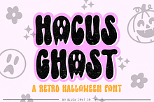 HOCUS GHOST Retro Halloween Font