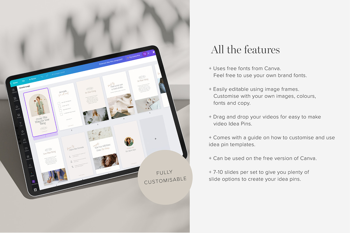 Pinterest Idea Pins Templates, a Social Media Template by Tabitha Emma (Photo 6 of 9)