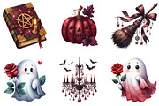 Burgundy & Halloween Sublimation Cli, an Illustration by DreamArtGraphic (Thumbnail 5 of 5)