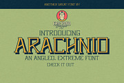 Arachnid by Eric Pond Designs, a Serif Font by Eric Pond Designs (Thumbnail 1 of 3)