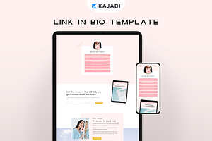 Kajabi Link In Bio Page Template