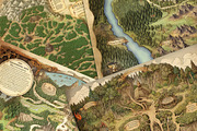 Map of a Hidden Elven Kingdom, a Background Graphic by Curve Design (Thumbnail 3 of 4)