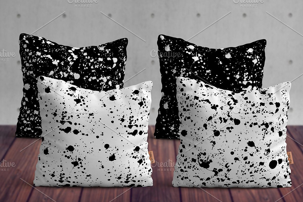 Paint Splatter & Stroke Patterns, a Pattern Graphic by NKTN graphics (Photo 11 of 16)