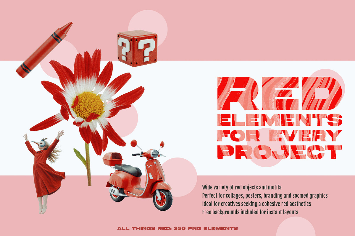 ALL THINGS RED: 250 PNG Elements, an Object Graphic by Megan Aili Designs (Photo 2 of 17)