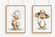 Whimsical Summer Goose Clipart Set, an Illustration by Libby Wishes (Thumbnail 7 of 7)