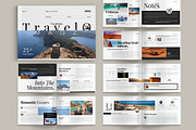 Travel Magazine Landscape Templates, a Magazine Template by Pixelpick (Thumbnail 1 of 13)