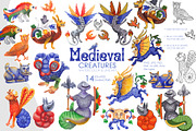 Medieval watercolor collection, a Person Illustration by Ekaterina Glazkova (Thumbnail 7 of 15)