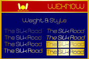 The Silk road font, a Sans Serif Font by weknow (Thumbnail 7 of 8)