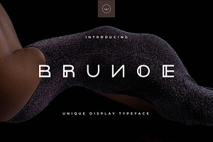 Brunoe - Futuristic Display Typeface