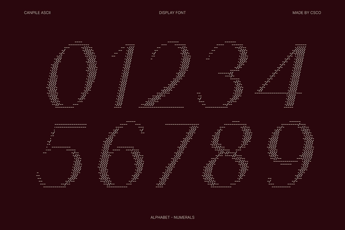 Canpile Ascii, a Sans Serif Font by Craft Supply Co. (Photo 6 of 8)