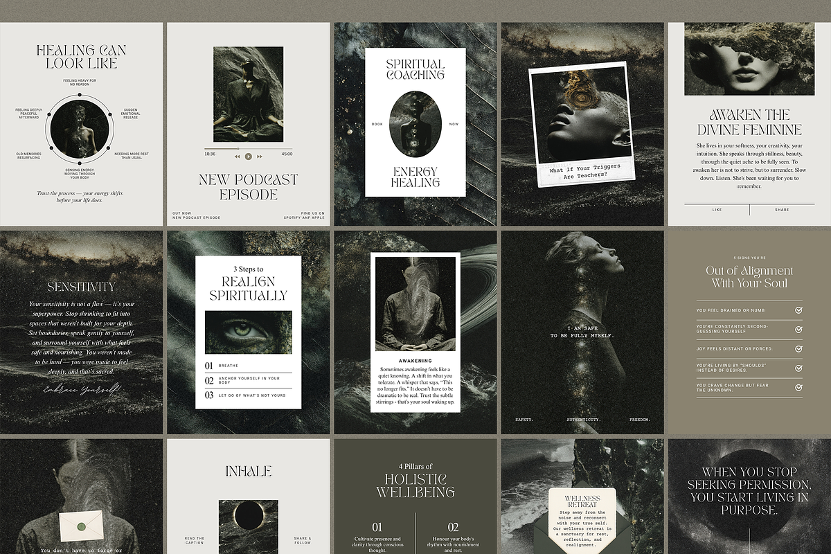 Mystical Instagram Template Bundle, a Social Media Template by Studio Loire (Photo 4 of 10)