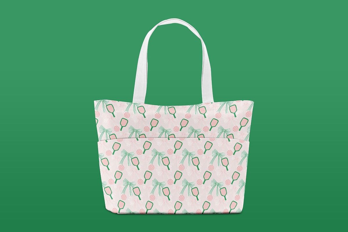 Pickleball Repeat Pattern Pink, a Pattern Graphic by Hello Holly Studio (Photo 2 of 10)
