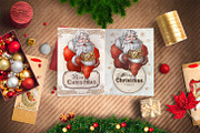 Vintage Santa Claus and objects, a Card Template by inshader (Thumbnail 5 of 6)