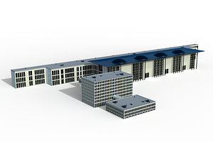 Skyport One International Airport 3D, an Architecture 3D Model by Casa Mandarina