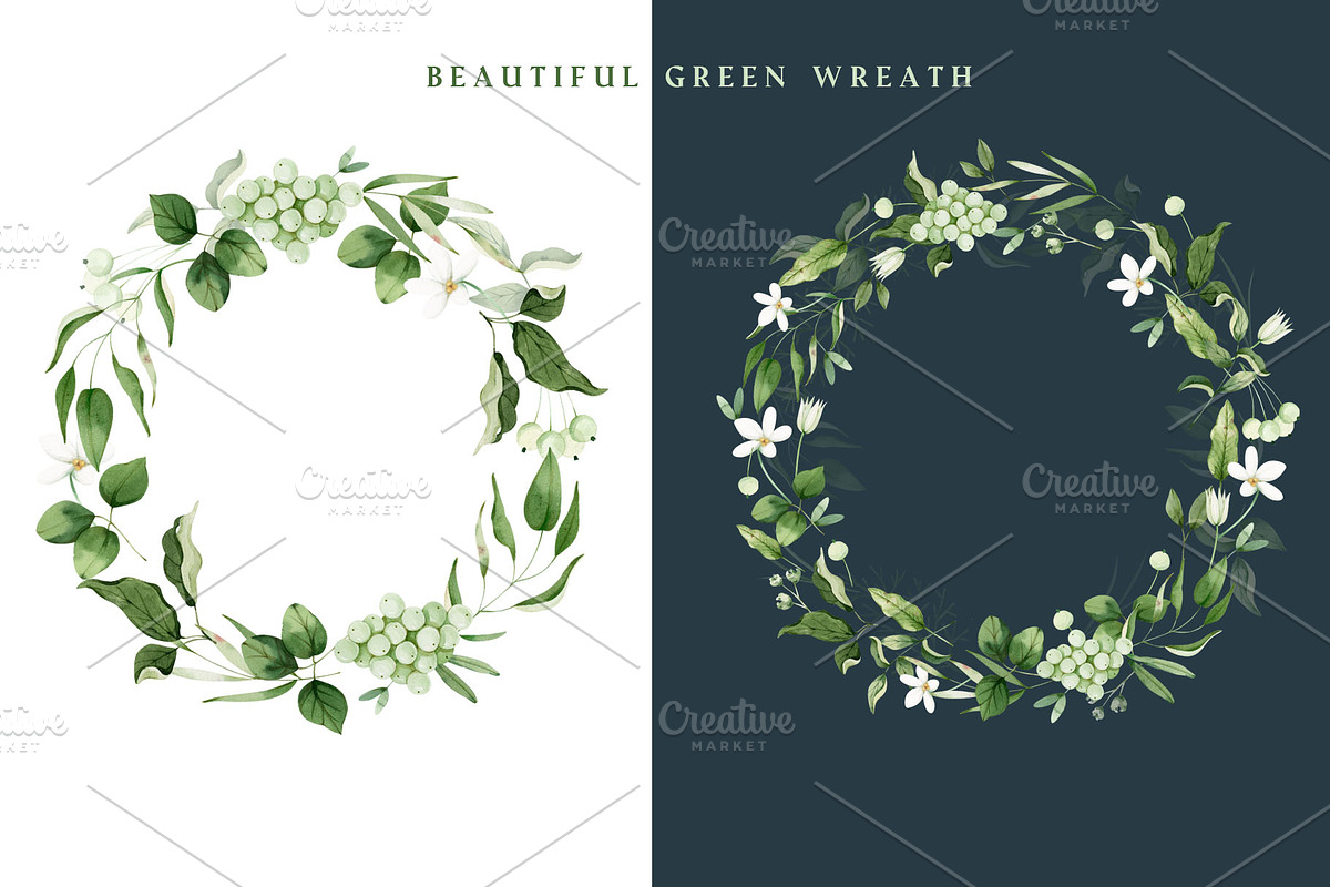 Spring floral greenery, an Illustration by nathalieclaire (Photo 5 of 13)